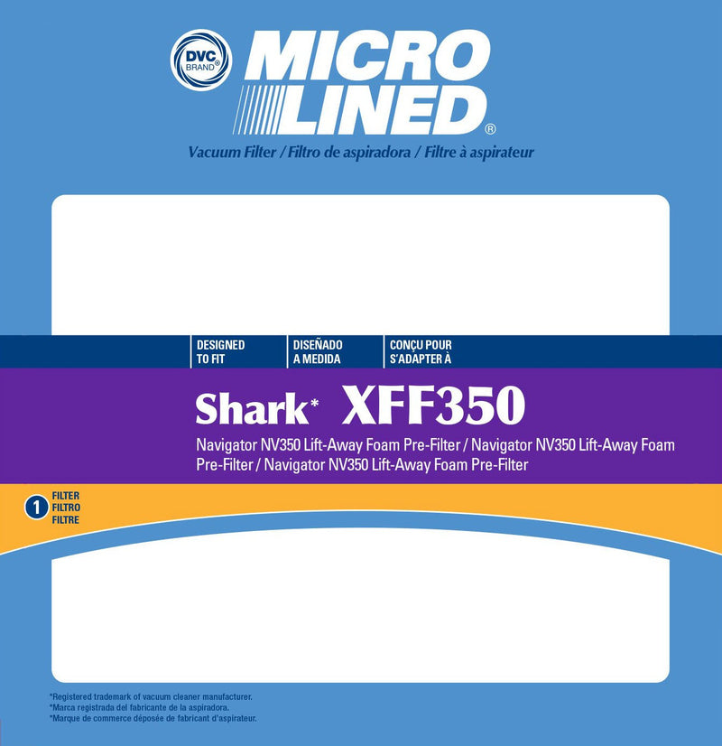 Shark Replacement XFF350 Navigator Lift-Off NV350 Pre-Filter
