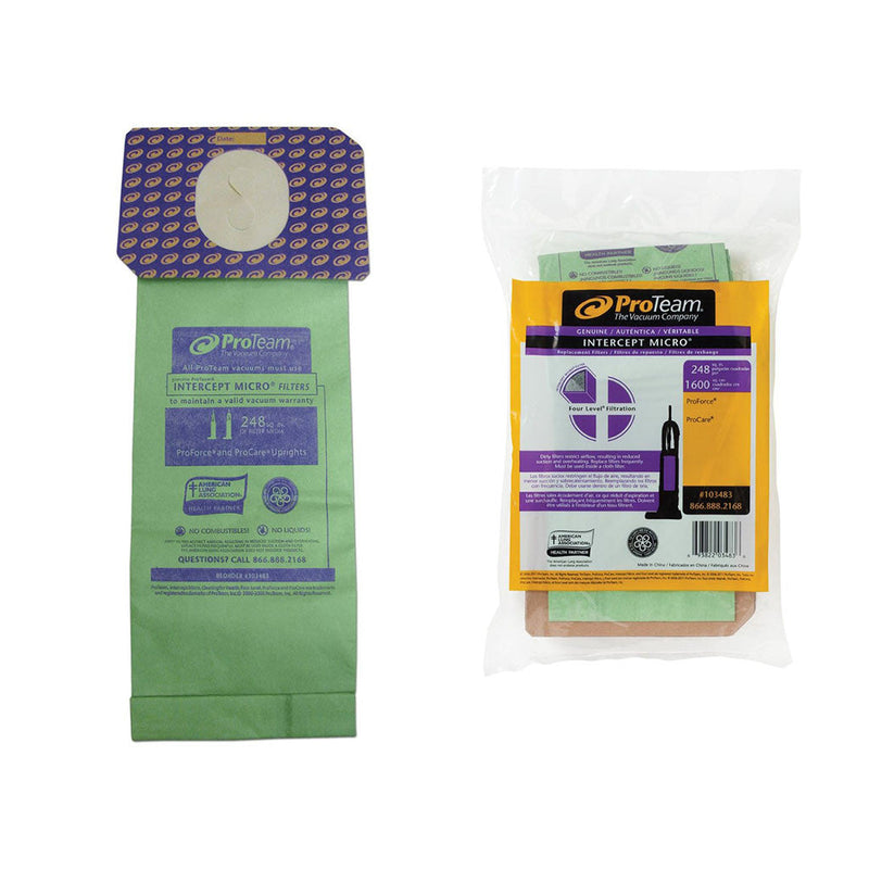 ProTeam 103483 Upright Vacuum Bags