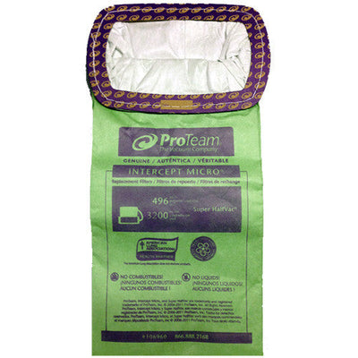 ProTeam 106960 Super HalfVac Open Collar Bags