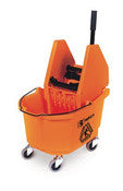 SSS 22201 HD Down Press Wringer Bucket Combo, 35 Qt., Orange, 1/Cs.