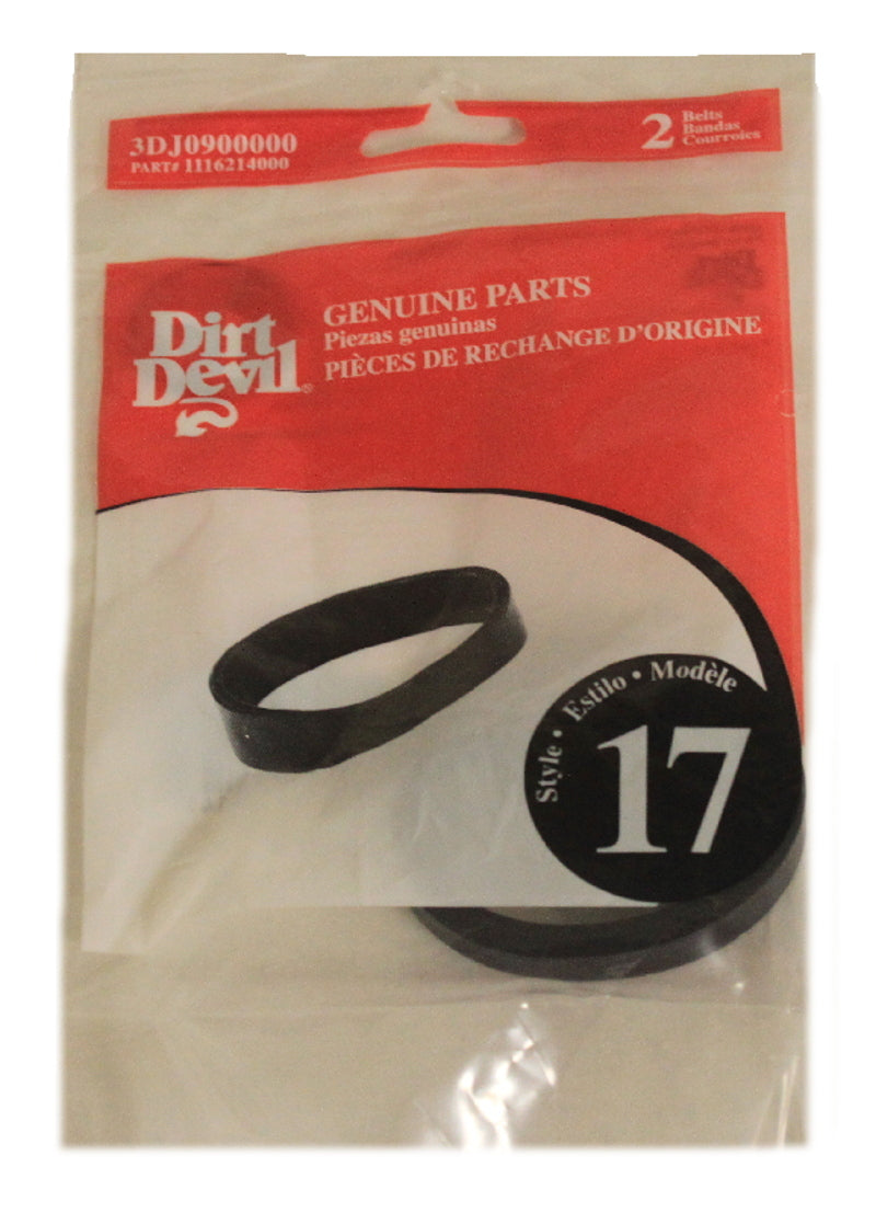 Dirt Devil Style 17 Belt 2pk, 3DJ0900000