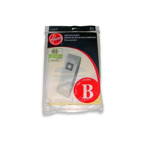 Hoover 4010103B Type B Allergen Bags, 3pk