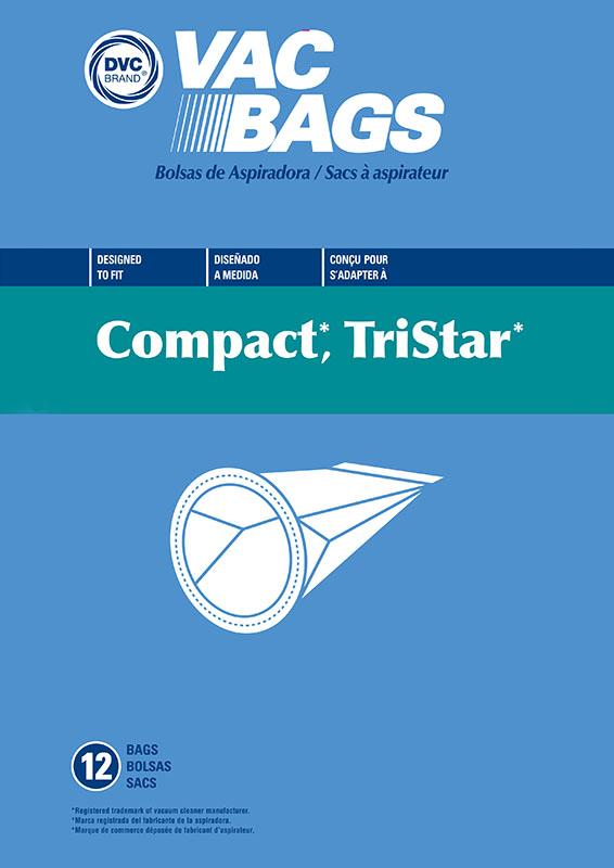 Compact Replacement Standard Vacuum Bag, 12pk