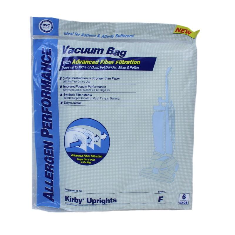 Kirby Replacement F Style Universal Allergen Synthetic, 6pk