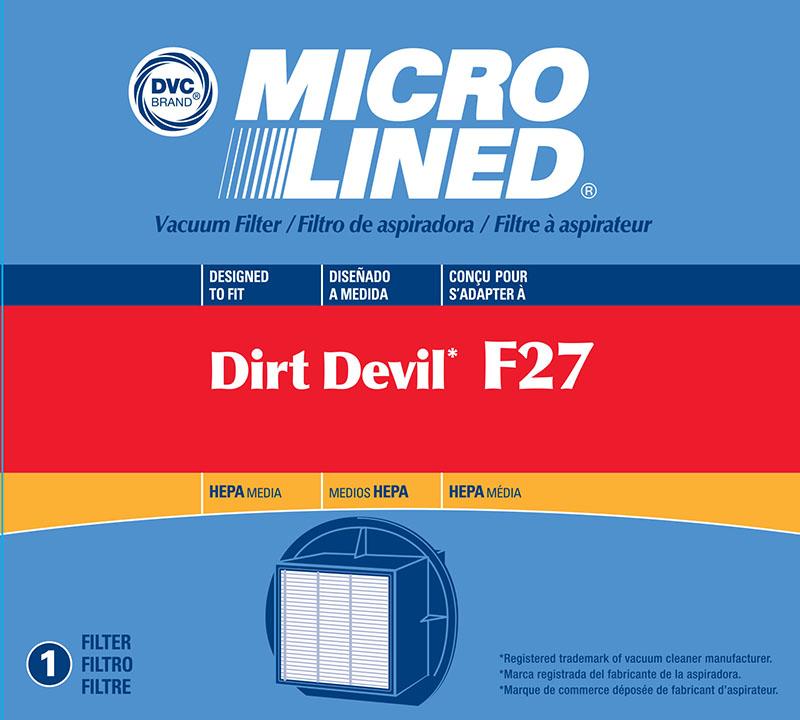 DirtDevil Replacement F27 HEPA Filter, 1pk
