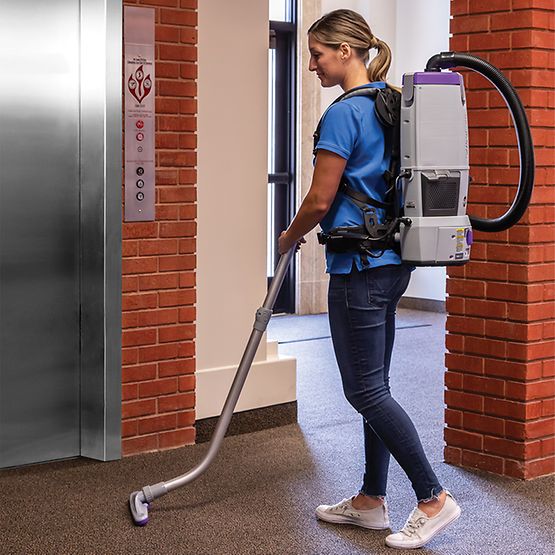 ProTeam 107644 GoFree Flex Pro II, 12 AH Cordless Backpack Vacuum W/ 107100 Kit