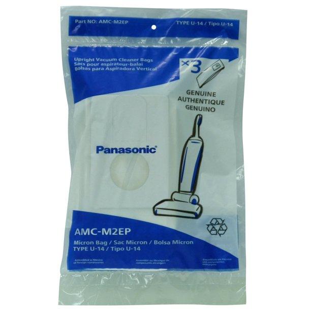 Panasonic AMC-M2EP Type U-14 Micron Bags, 3pk