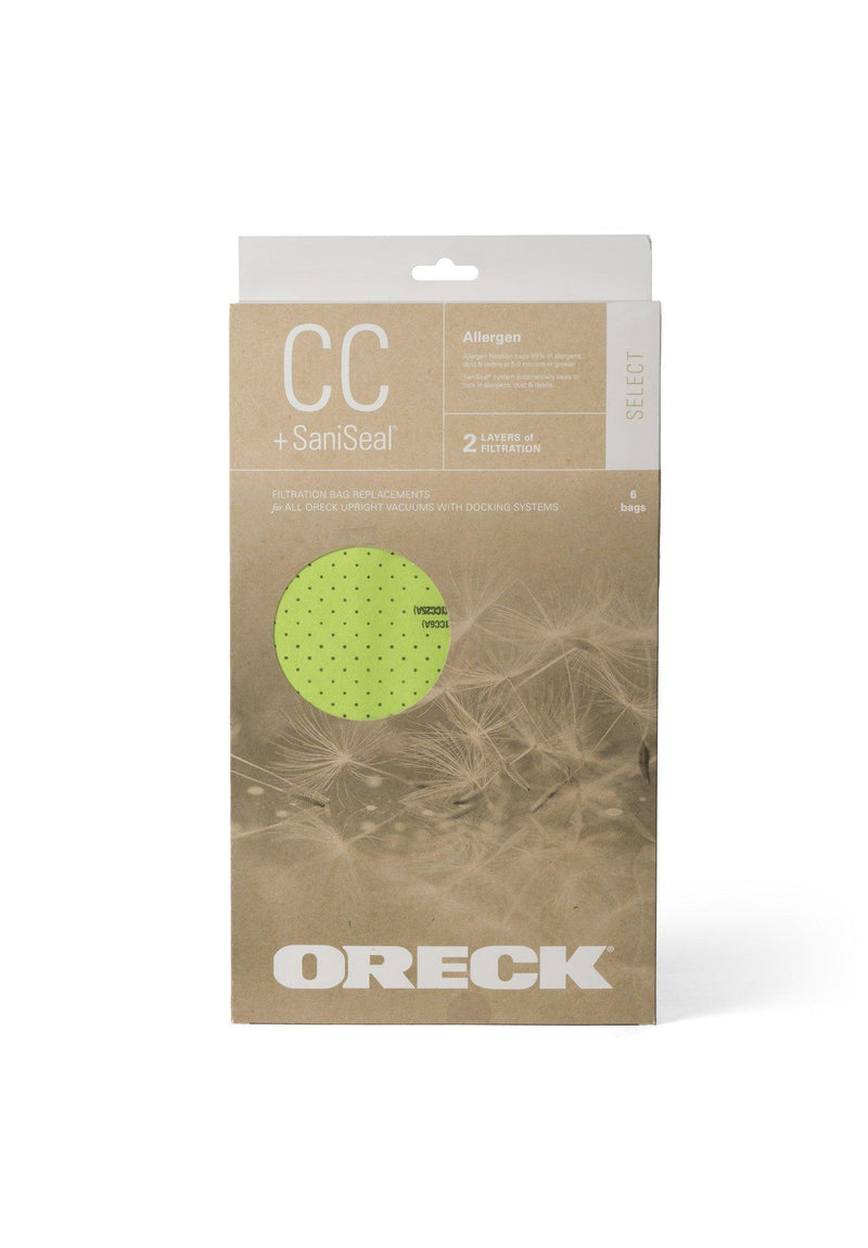 Oreck AK1CC6A Style CC Green SaniSeal Bags, 6pk