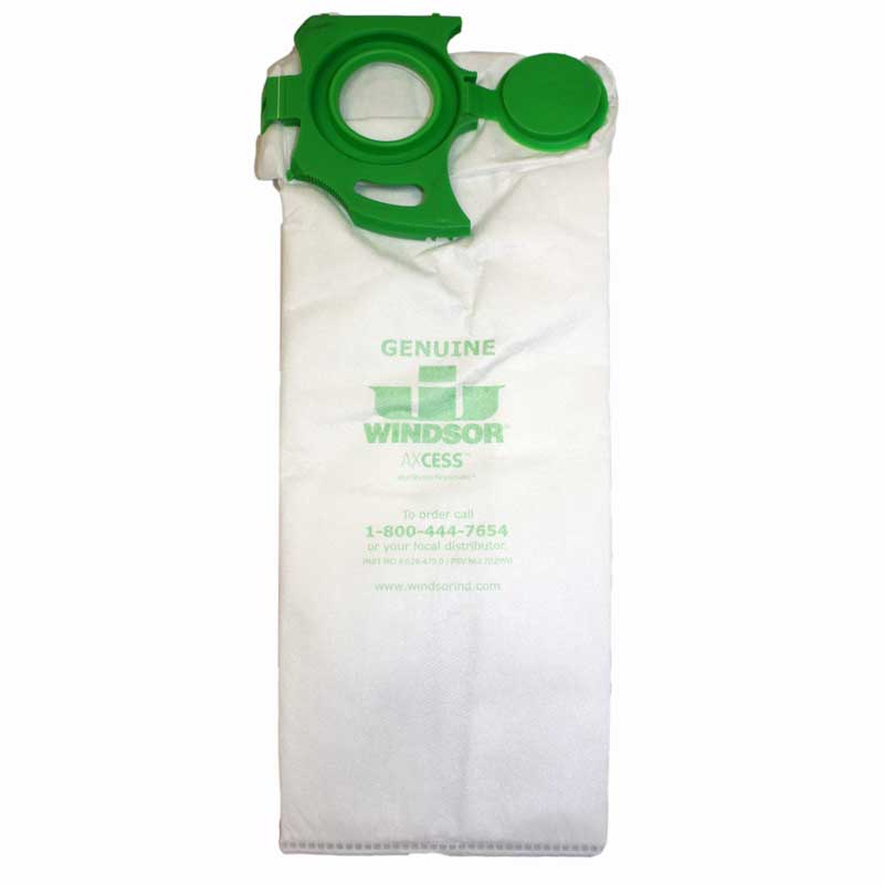 Windsor 8.633-398.0 Flex-a-matic Micron Bags w/ Green Locking Clip, 10pk