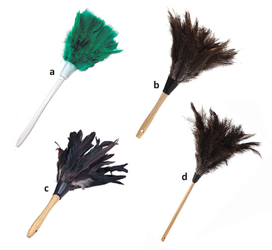 Lambskin Ostrich Feathers – 12" Plume, on a 1/2&