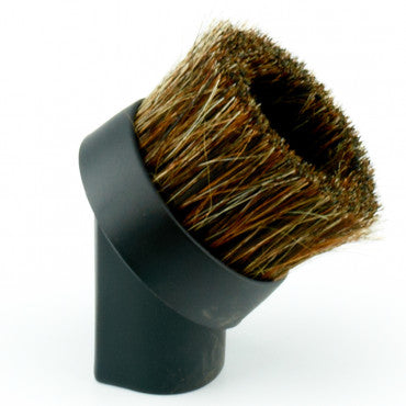 Natural Bristle Round Dusting Brush, 1.25" Black