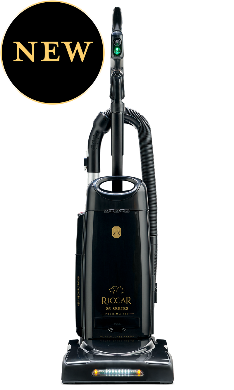 Riccar R25D Deluxe Clean Air Upright Black